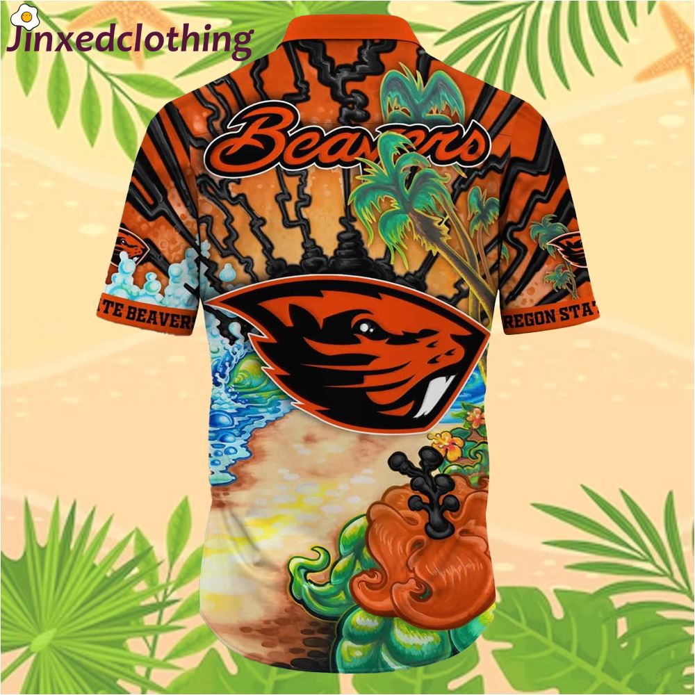 Ncaa Oregon State Beavers Hawaiian Shirt Gift For Sporty Husband 